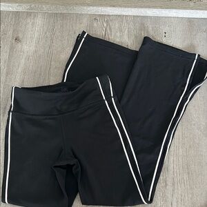 Athleta Girl Black Chit Chat Split Flare Leggings